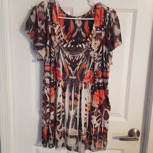 Madison flowy colored blouse